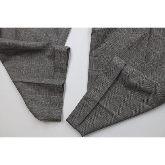 Vtg 90s Ralph Lauren Mens 42x30 Distressed Rayon Gabardine Wide Leg Chino Pants - Picture 9 of 16